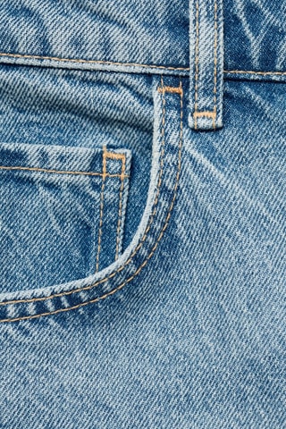 Jean barrel taille normale - Bleu