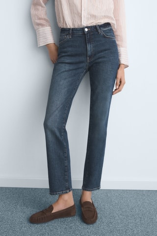Jean slim taille normale - Bleu marine