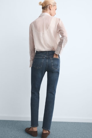 Jean slim taille normale - Bleu marine