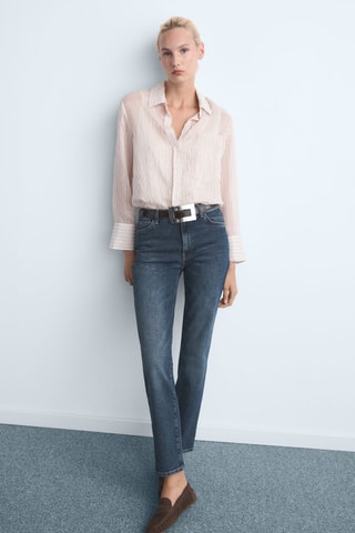 Jean slim taille normale - Bleu marine
