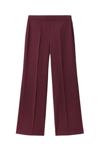 Pantalon de costume droit taille normale - Rouge