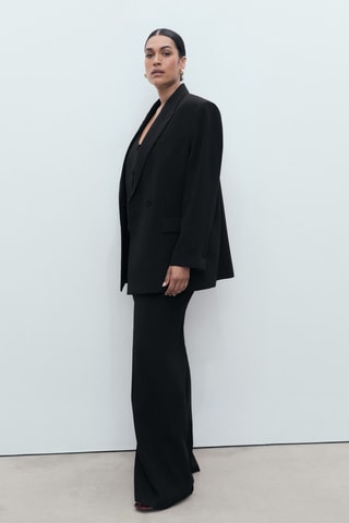 Pantalon de costume droit taille normale - Noir