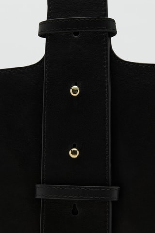 Sac seau cuir - Noir