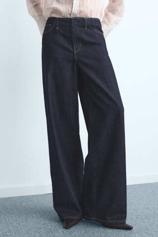 Jean large taille normale - Bleu