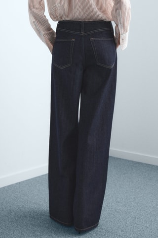 Jean large taille normale - Bleu