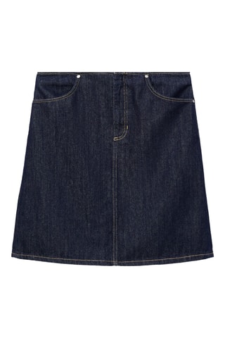 Jupe midi denim - Bleu
