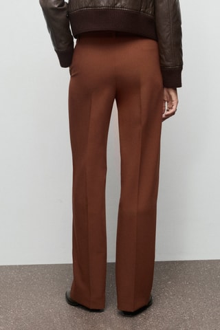 Pantalón recto costuras - Rojo