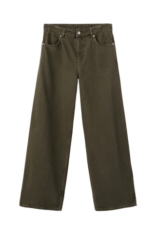 Jean barrel taille basse - Kaki