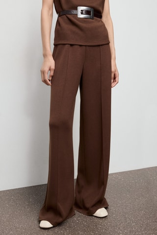 Pantalon droit coutures - Marron
