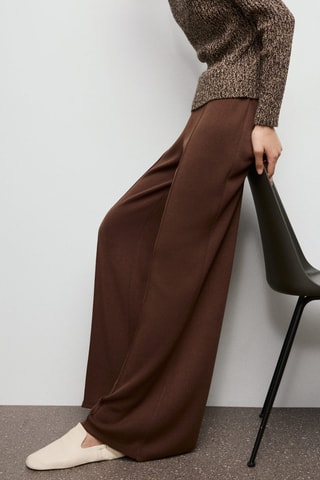 Pantalon droit coutures - Marron