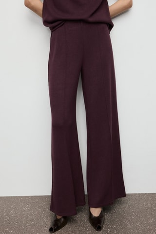 Pantalon droit coutures - Bordeaux