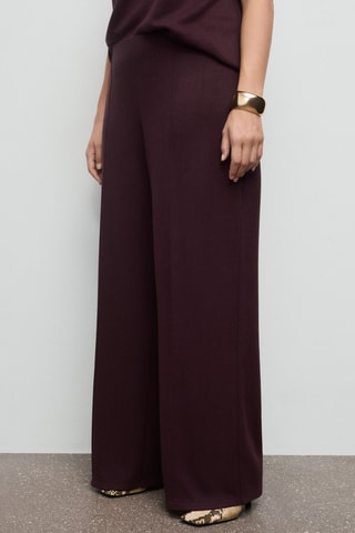 Pantalon droit coutures - Bordeaux
