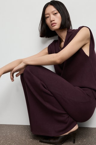 Pantalon droit coutures - Bordeaux