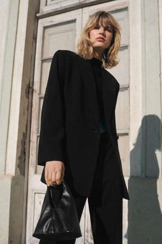 Blazer costume croisé - Noir