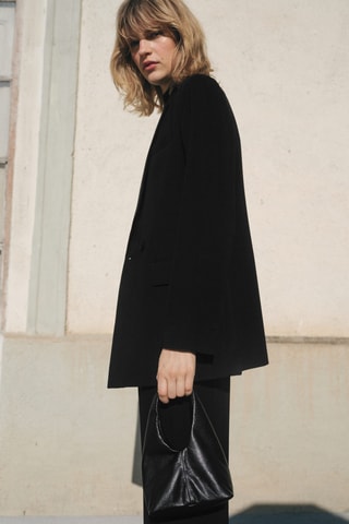 Blazer costume croisé - Noir