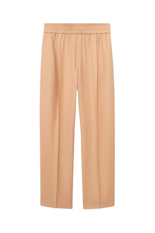 Pantalon Lyocell taille élastique - Nude