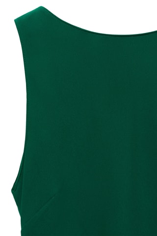 Robe midi dos nu - Vert