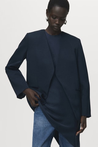 Blazer costume croisé - Bleu marine
