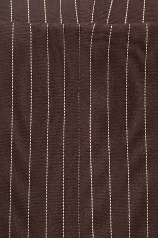 Pantalon droit taille élastique - Marron