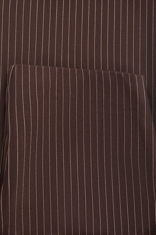 Pantalon droit taille élastique - Marron