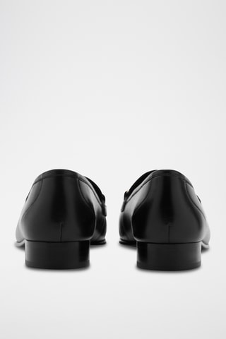 Mocassins cuir boucle - Noir