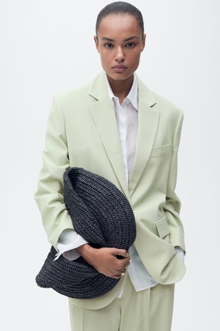 Blazer costume droit - Vert clair