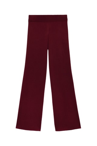 Pantalon maille coton lin - Rouge