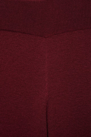 Pantalon maille coton lin - Rouge