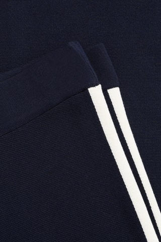 Pantalon droit maille fine - Bleu marine