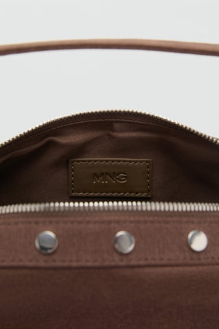 Sac porté épaule clouté - Marron