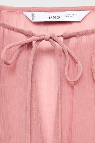 Robe volants manches cloche - Rose