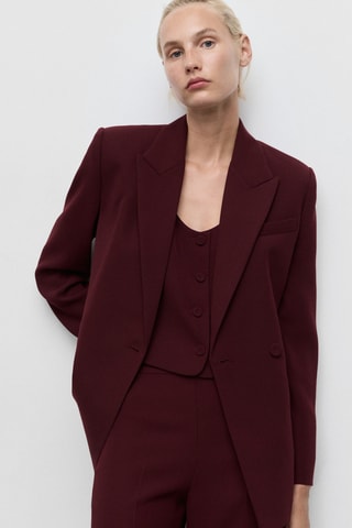 Blazer costume croisé - Rouge