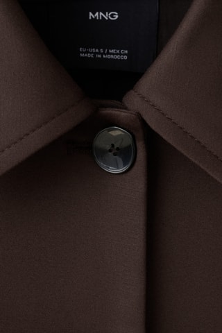 Veste crop poches - Marron