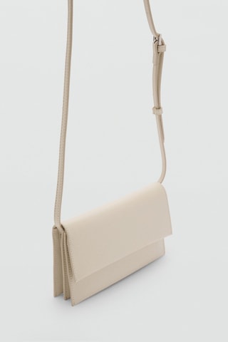 Sac bandoulière rabat - Écru