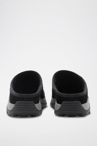 Sabots cuir semelle track - Noir
