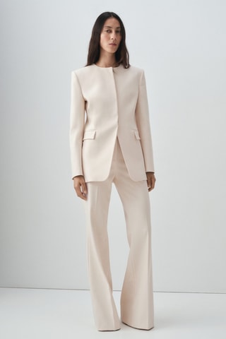 Veste de costume ajustée - Écru