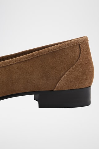 Mocassins en daim à boucle - Marron