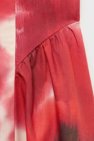 Robe évasée avec imprimé à fleurs - Écru