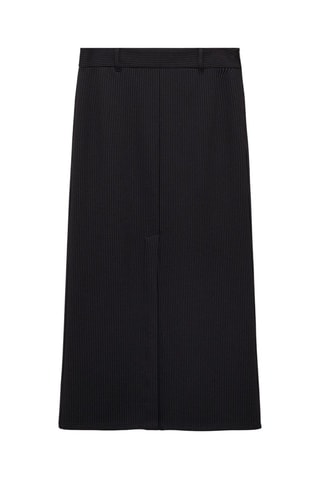 Jupe tailleur rayures tennis - Noir