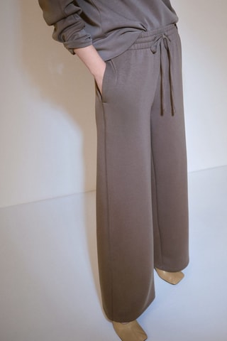Jogging Lyocell taille élastique - Marron