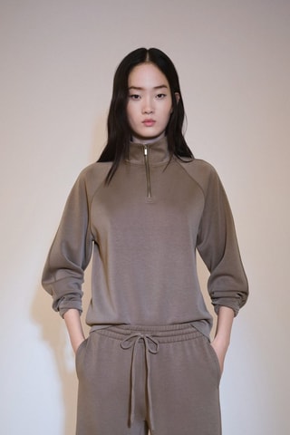 Jogging Lyocell taille élastique - Marron
