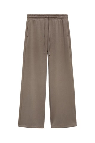 Jogging Lyocell taille élastique - Marron