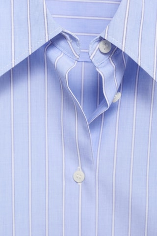 Chemise droite mélange coton et lyocell - Ciel