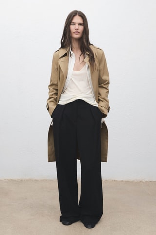 Trench classique ceinture - Beige