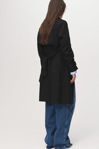 Trench classique ceinture - Noir