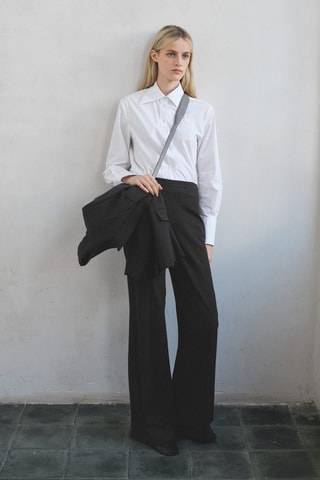 Pantalon de costume fines rayures - Gris foncé