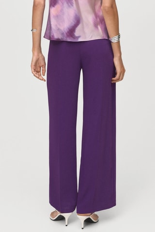 Pantalon droit taille haute - Violet