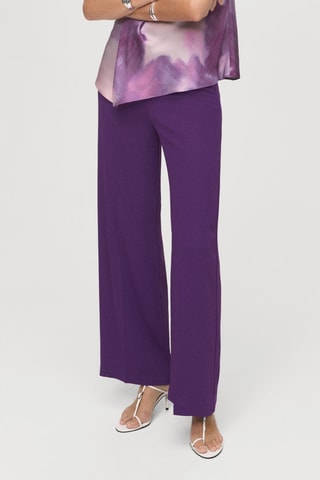 Pantalon droit taille haute - Violet