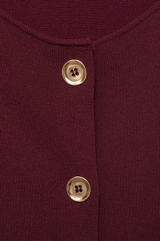 Gilet maille fine - Rouge