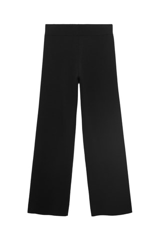 Pantalon maille taille élastique - Noir